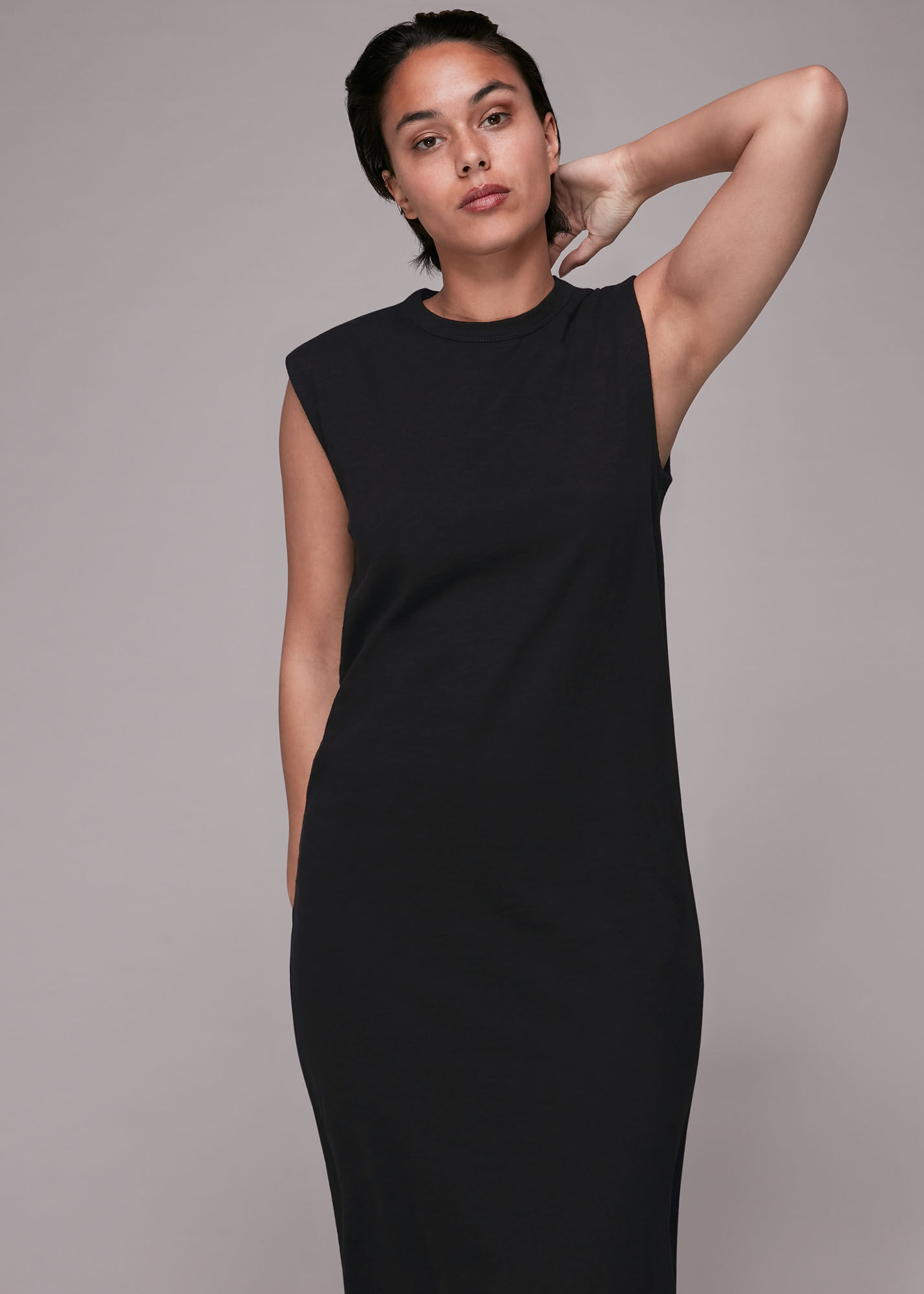 Midi black 2025 summer dress