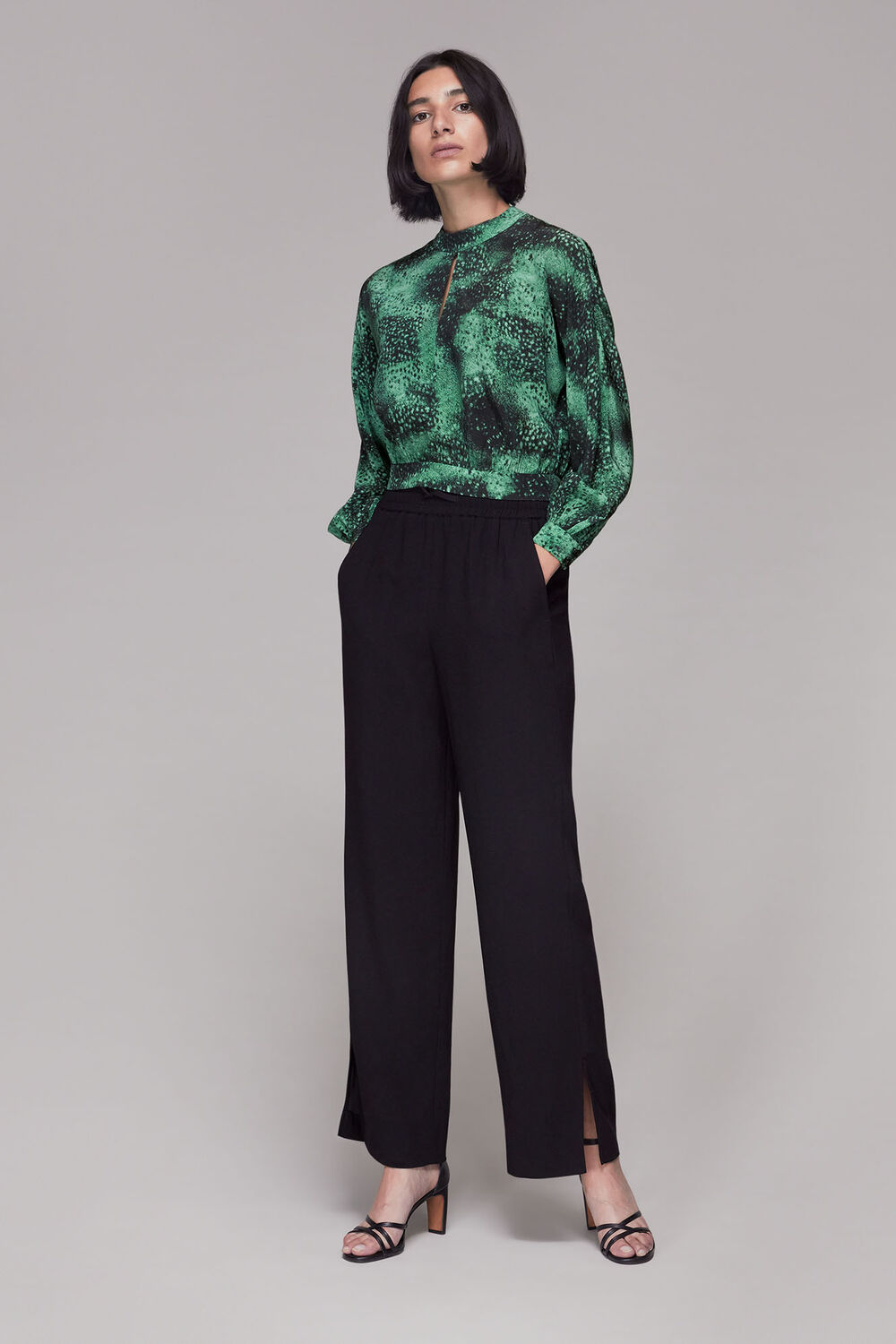 Photographic Animal Silk Top