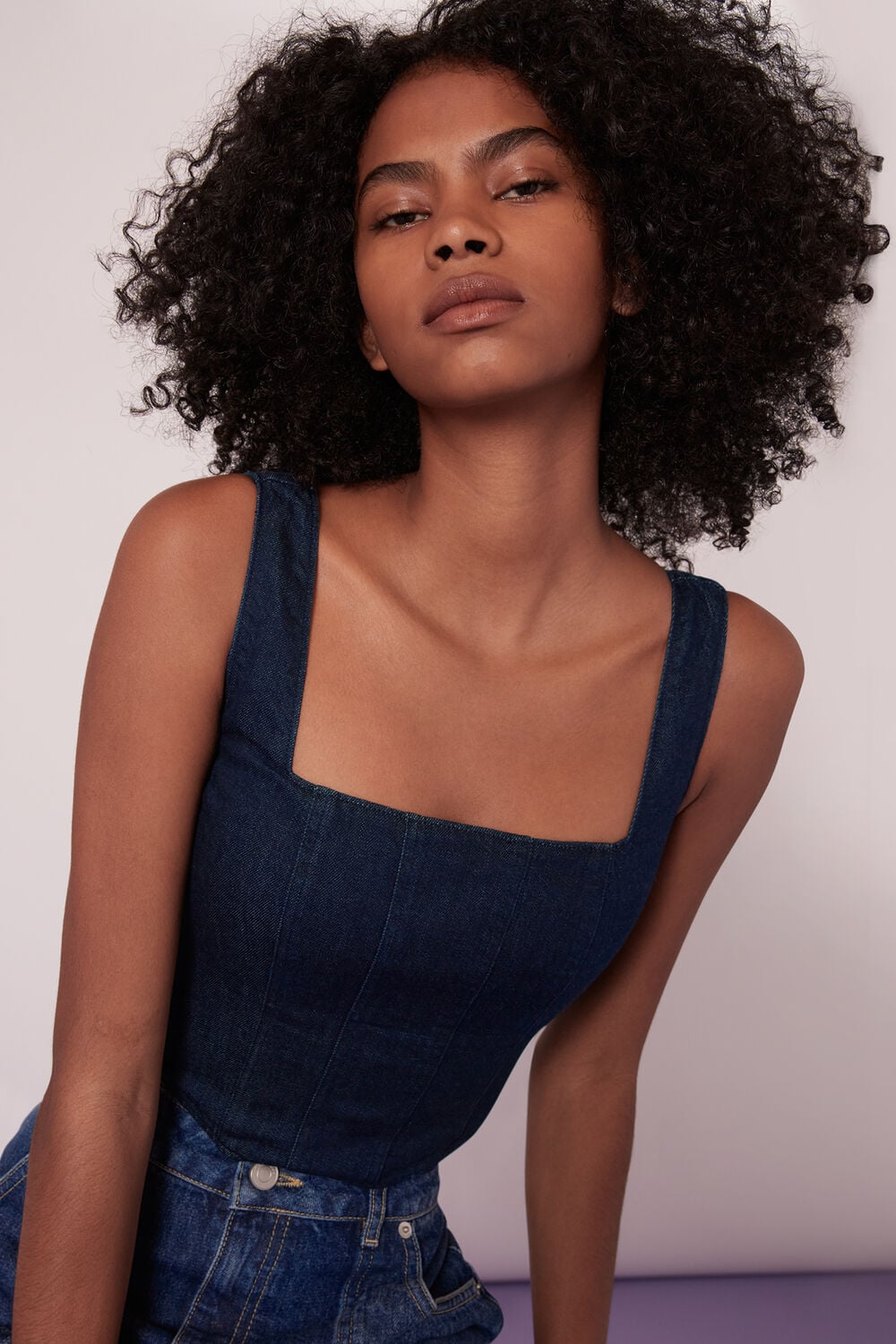 Nina Chambray Denim Corset