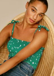 Primula Print Swimsuit Green/Multi