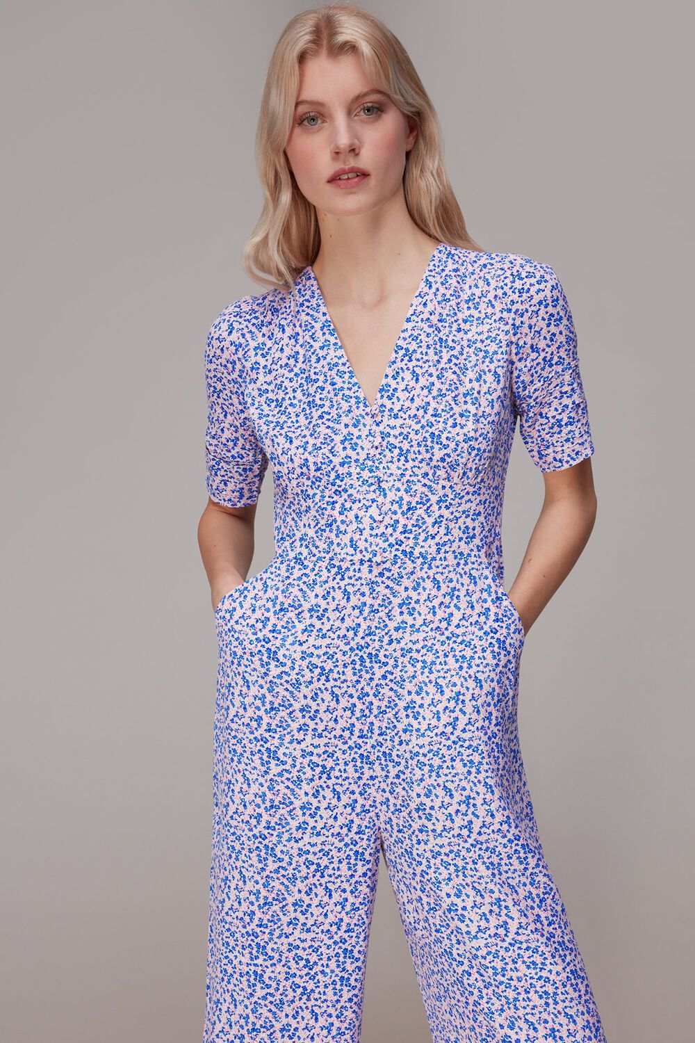 Floral Garden Print Jumpsuit
