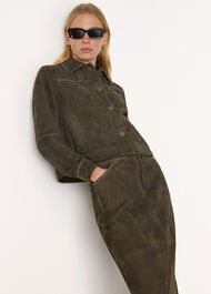 Suede Leather Studded Jacket