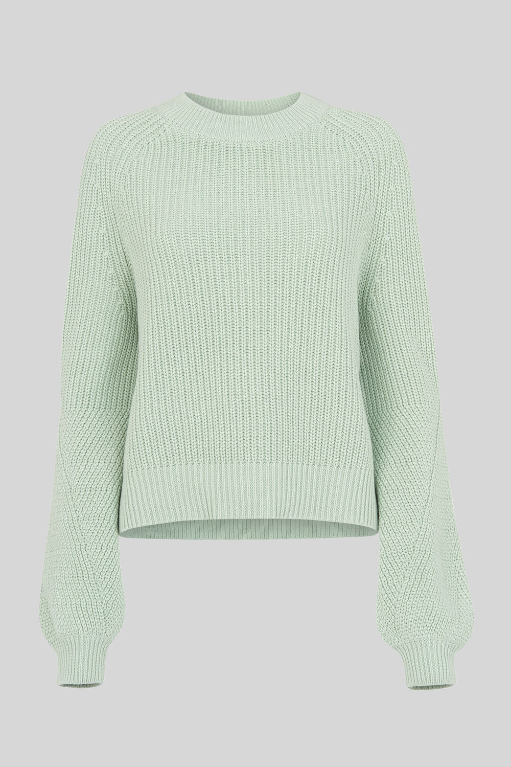 Fashion Detail Cotton Knit Mint