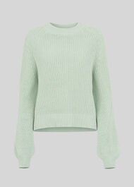 Fashion Detail Cotton Knit Mint