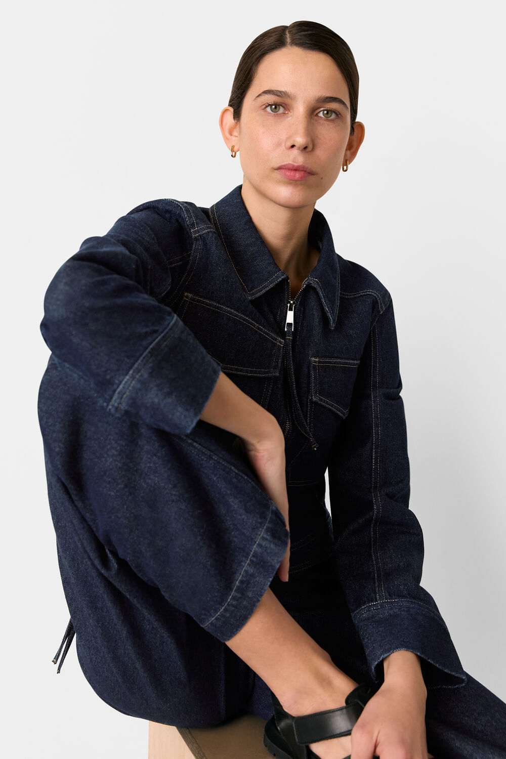 Sandy Western Denim Trouser