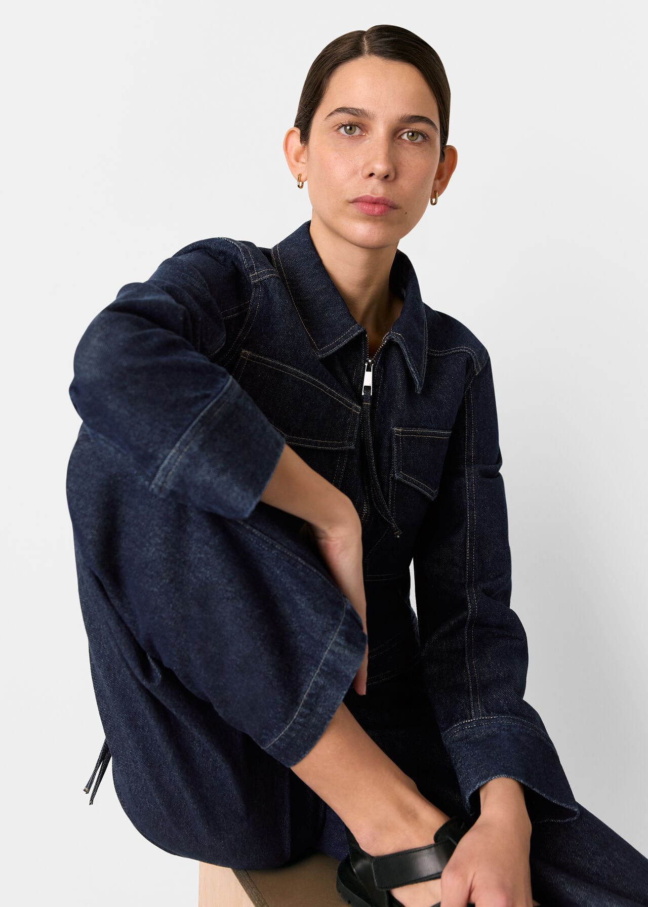 Sandy Western Denim Trouser