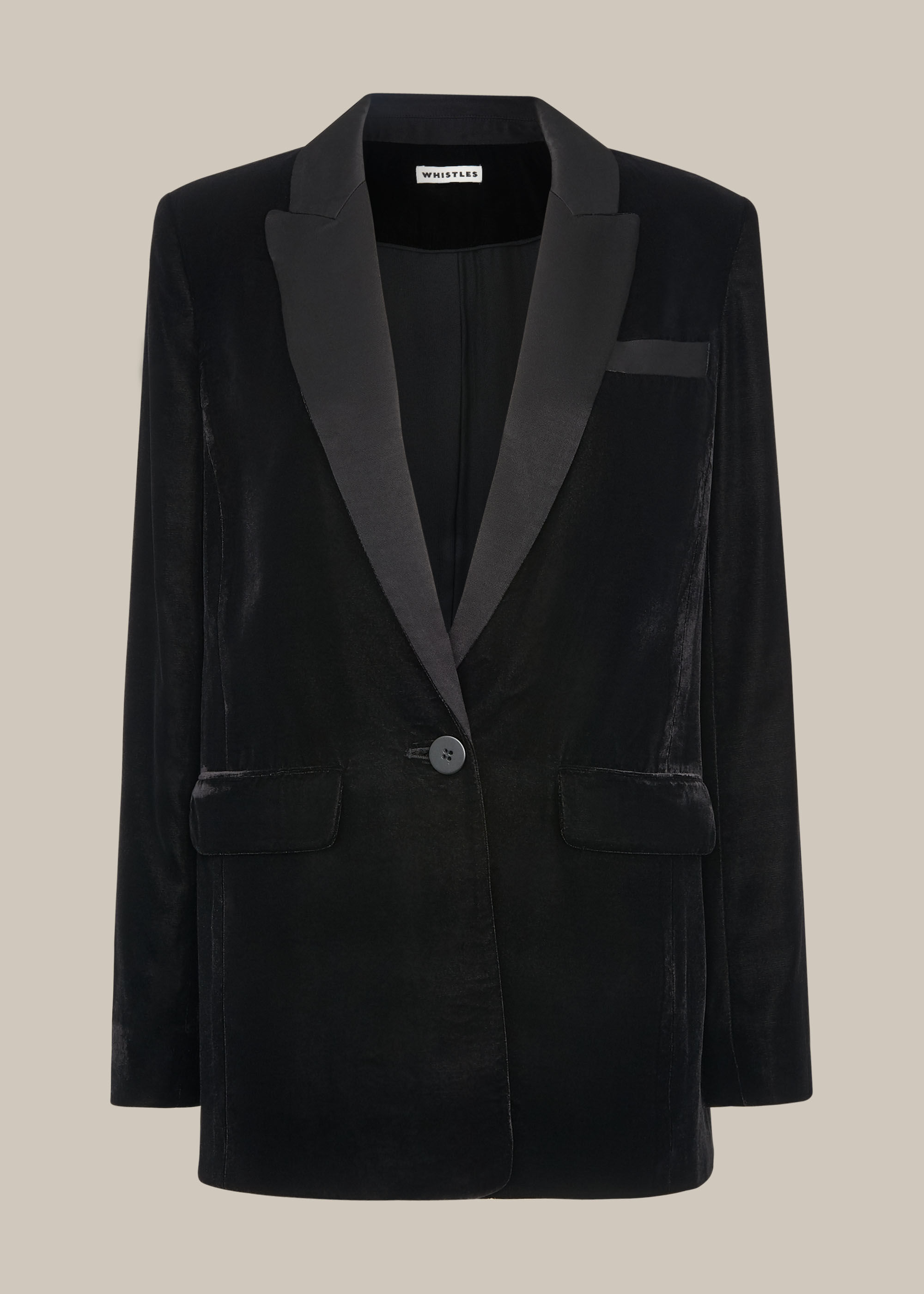 Whistles top velvet jacket