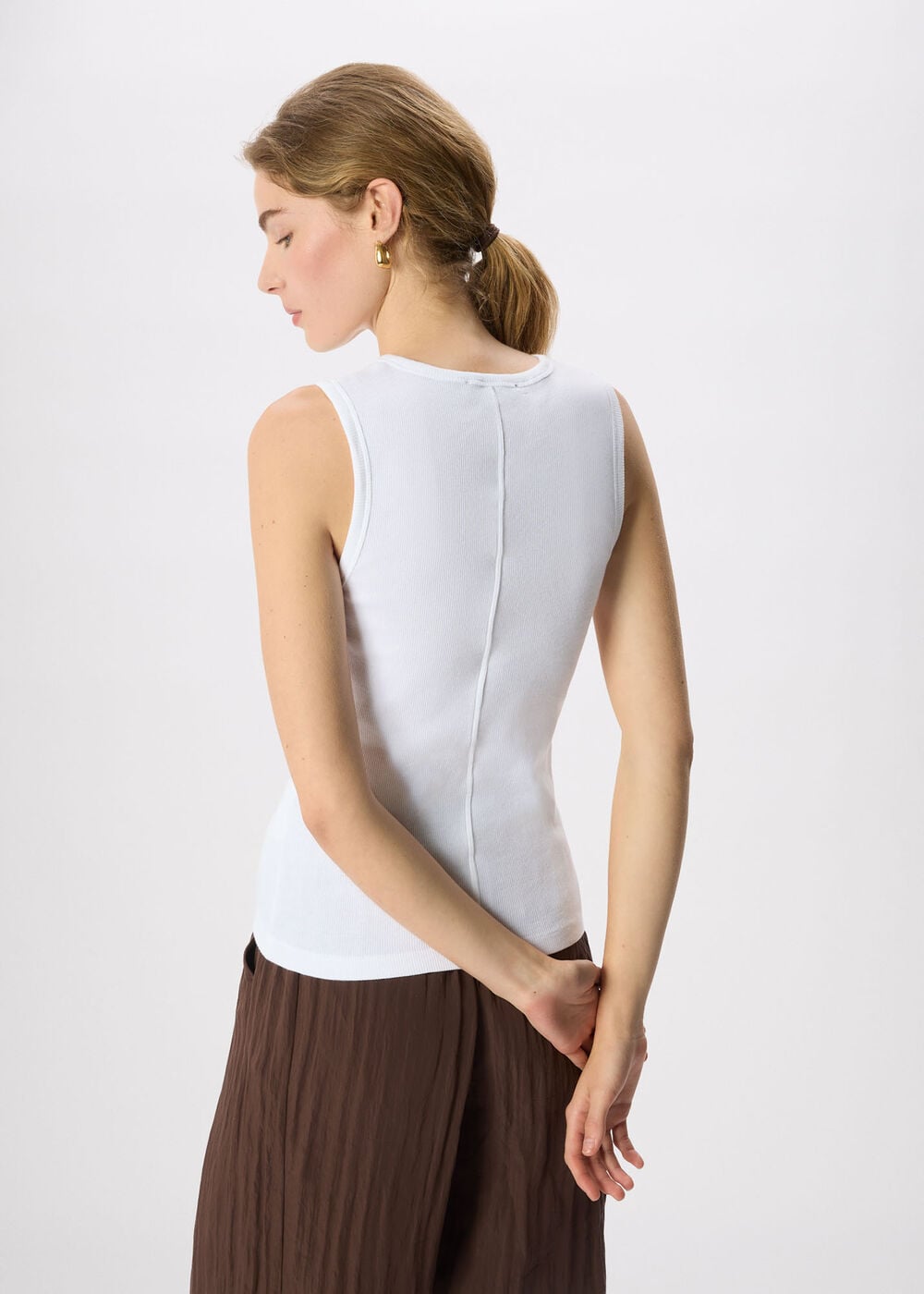 Henley Button Front Tank