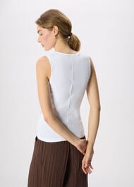 Henley Button Front Tank
