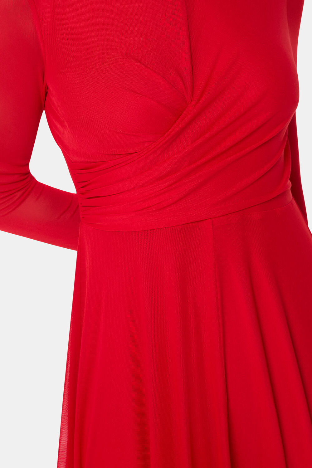 Arabella Ruched Mesh Dress