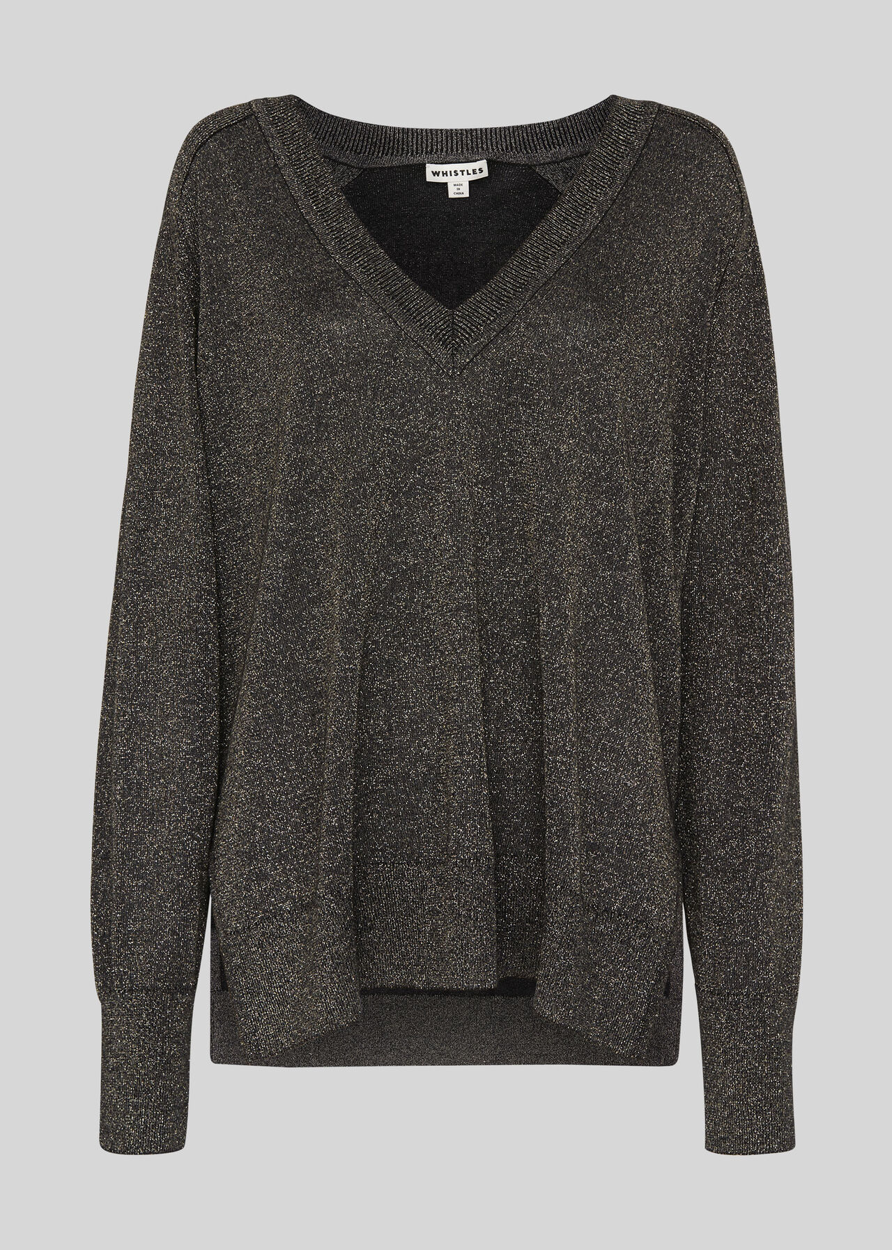 V Neck Sparkle Knit