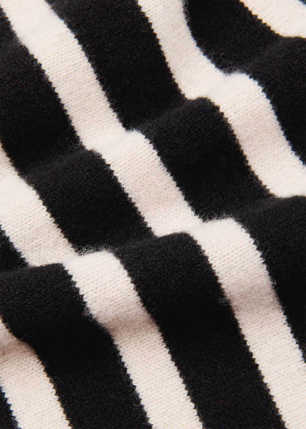Stripe Wool Roll Neck