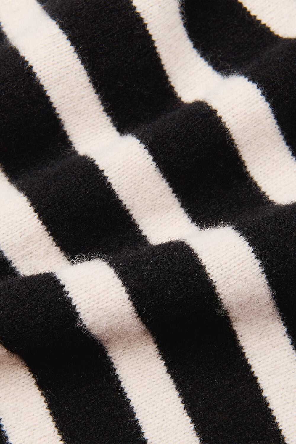 Stripe Wool Roll Neck