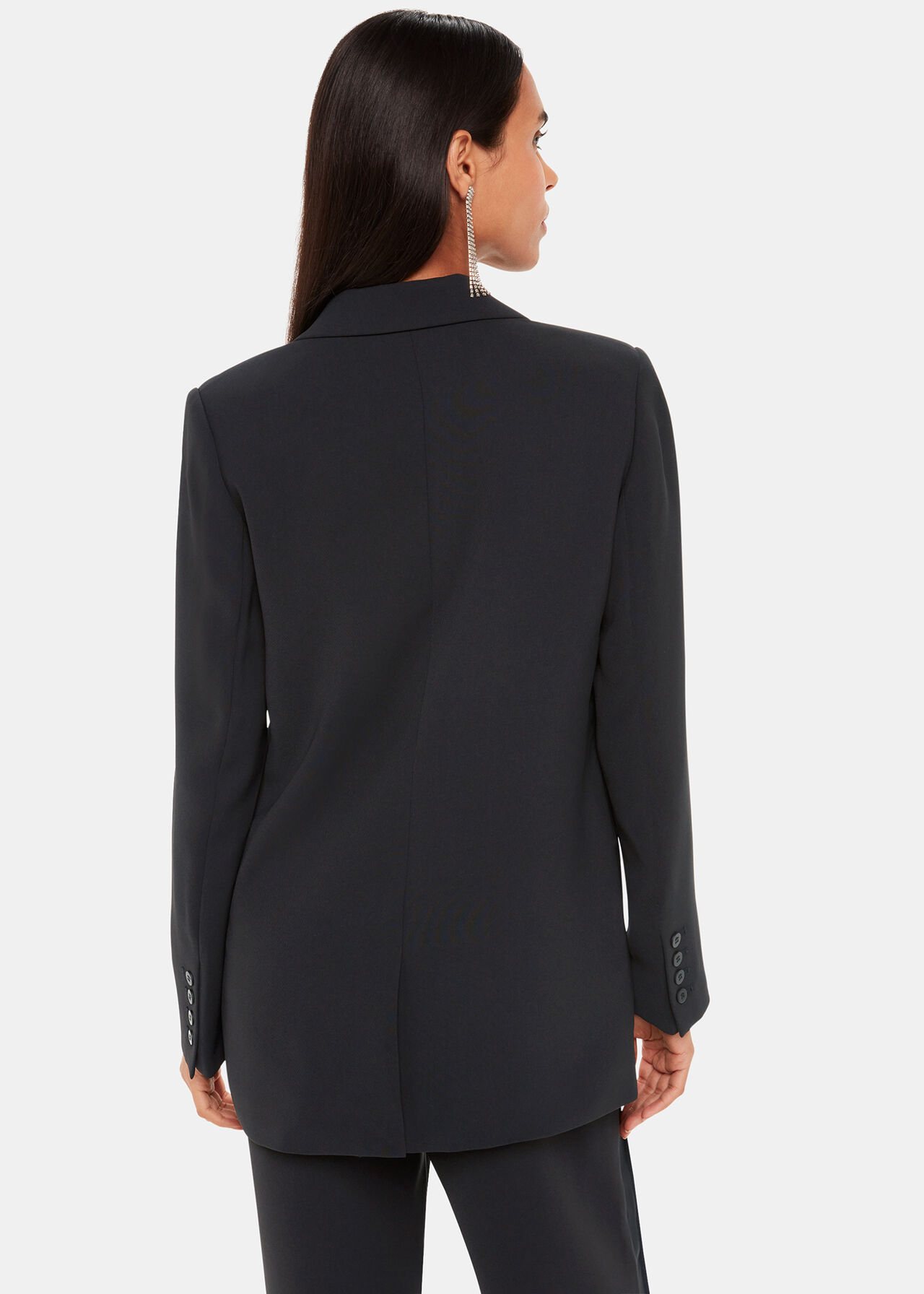 Jade Crepe Tux Blazer