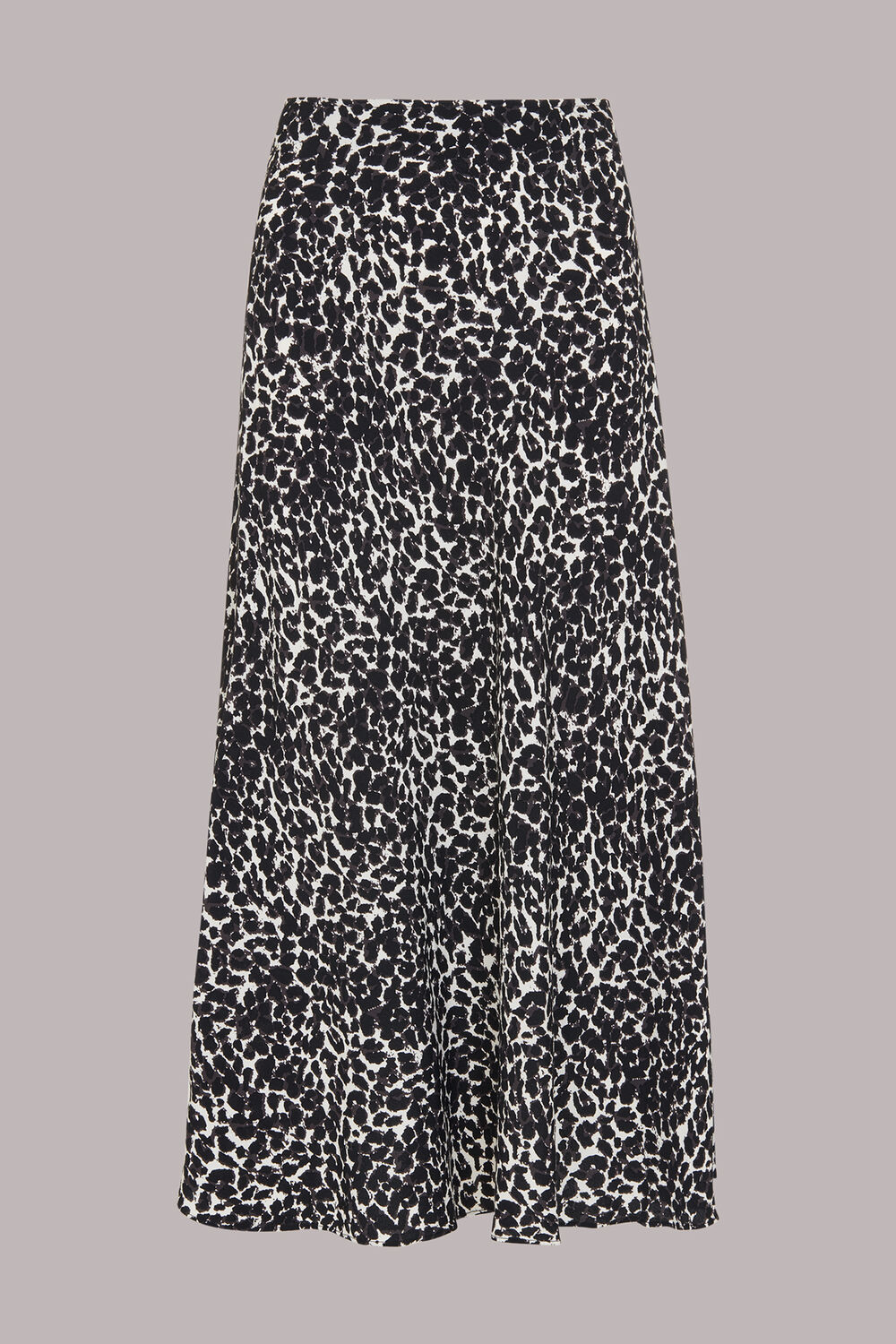 Shadow Leopard Bias Cut Skirt