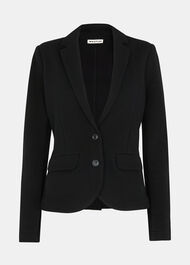 Slim Jersey Jacket Black