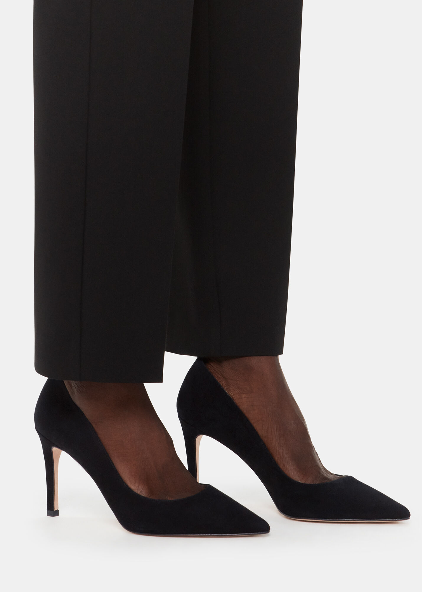 Pumps zwart suede 2025