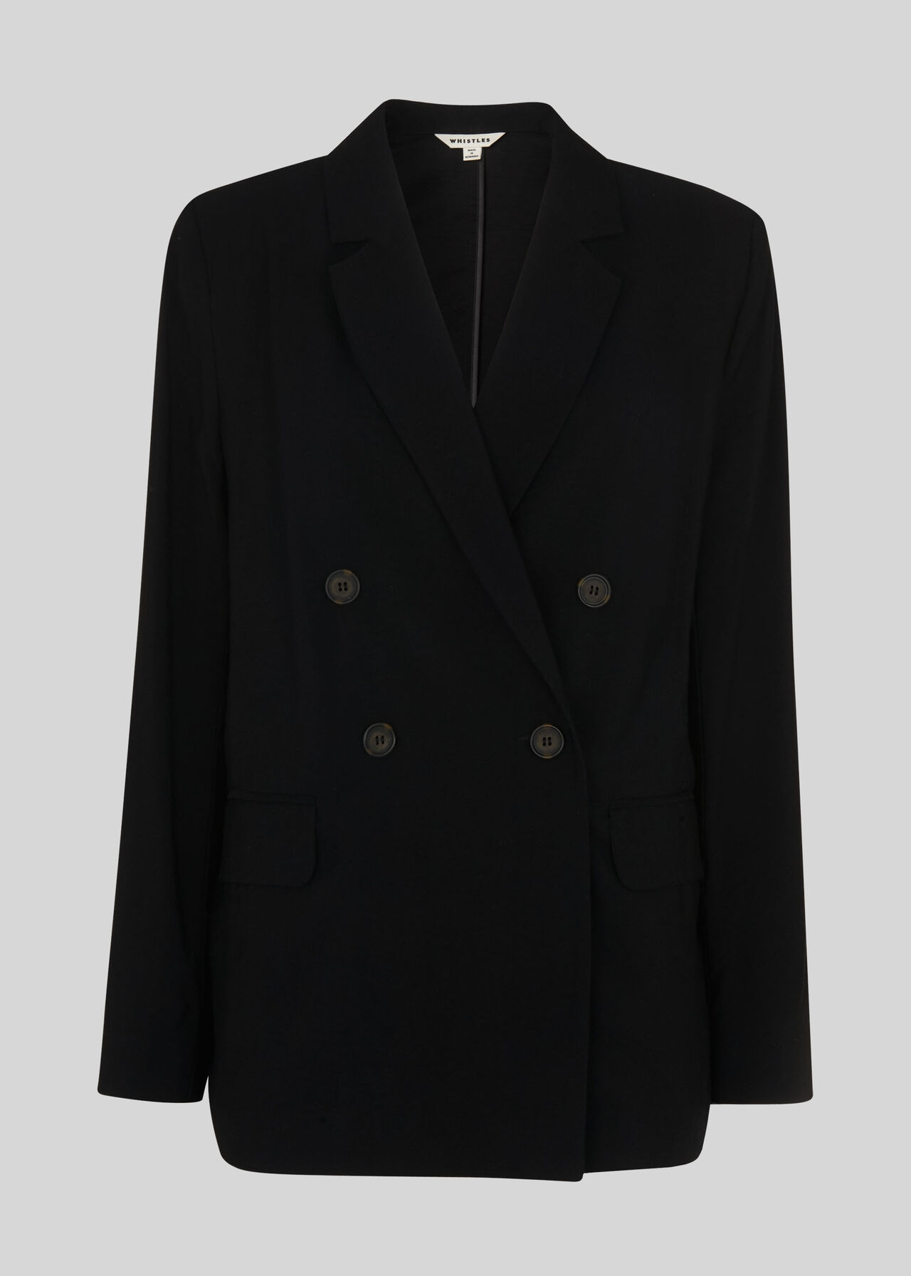 Double Breasted Relax Blazer Black