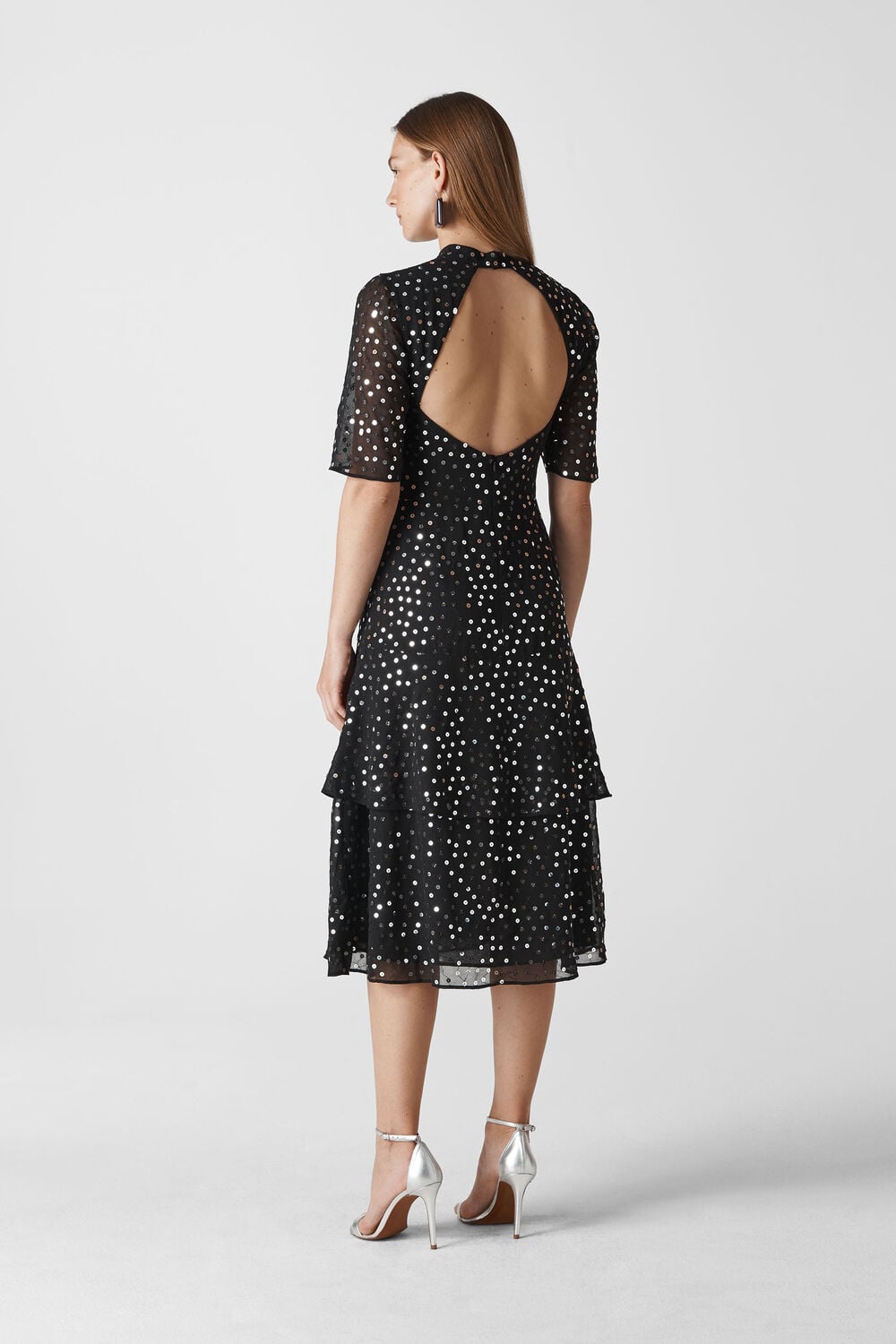 Ivanna Sequin Dress Black/Multi