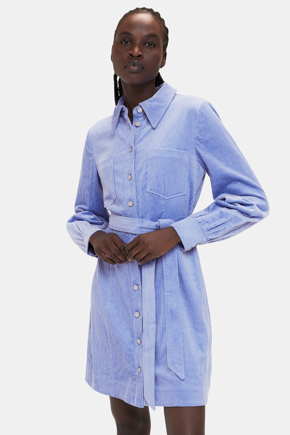 Lilac Danny Cord Tie Dress