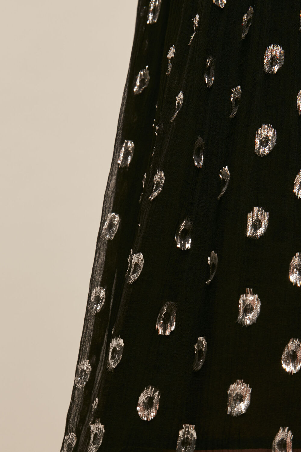 Metallic Dobby Skirt