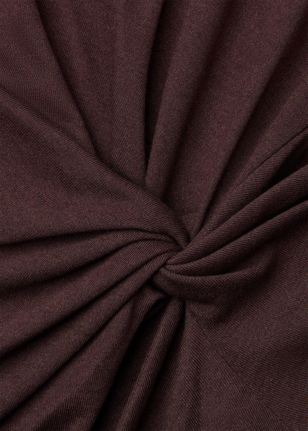 Roll Neck Twist Front Top