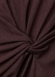 Roll Neck Twist Front Top