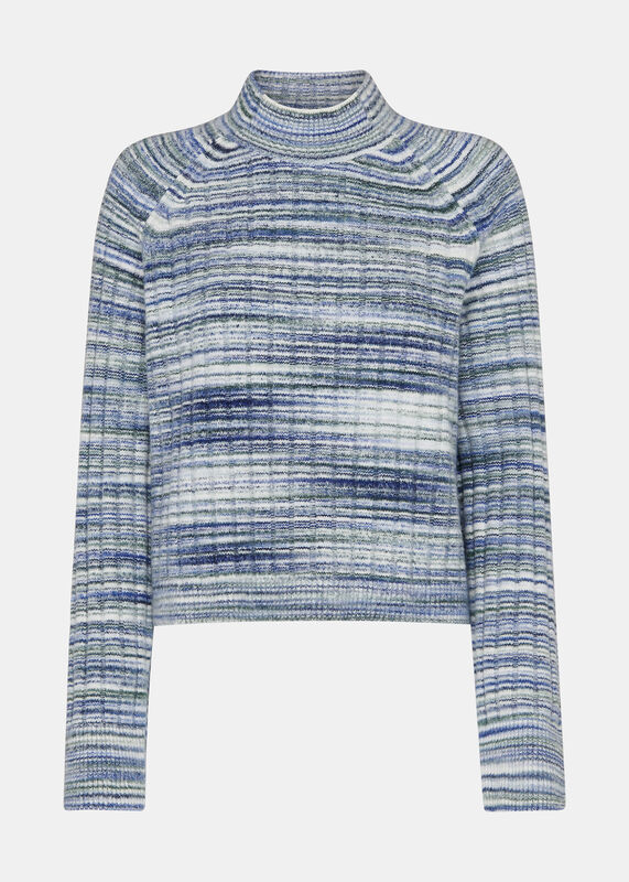 Space Dye Funnel Neck