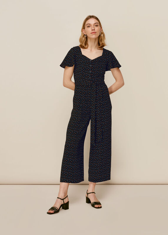 Micro Triangle Print Jumpsuit
