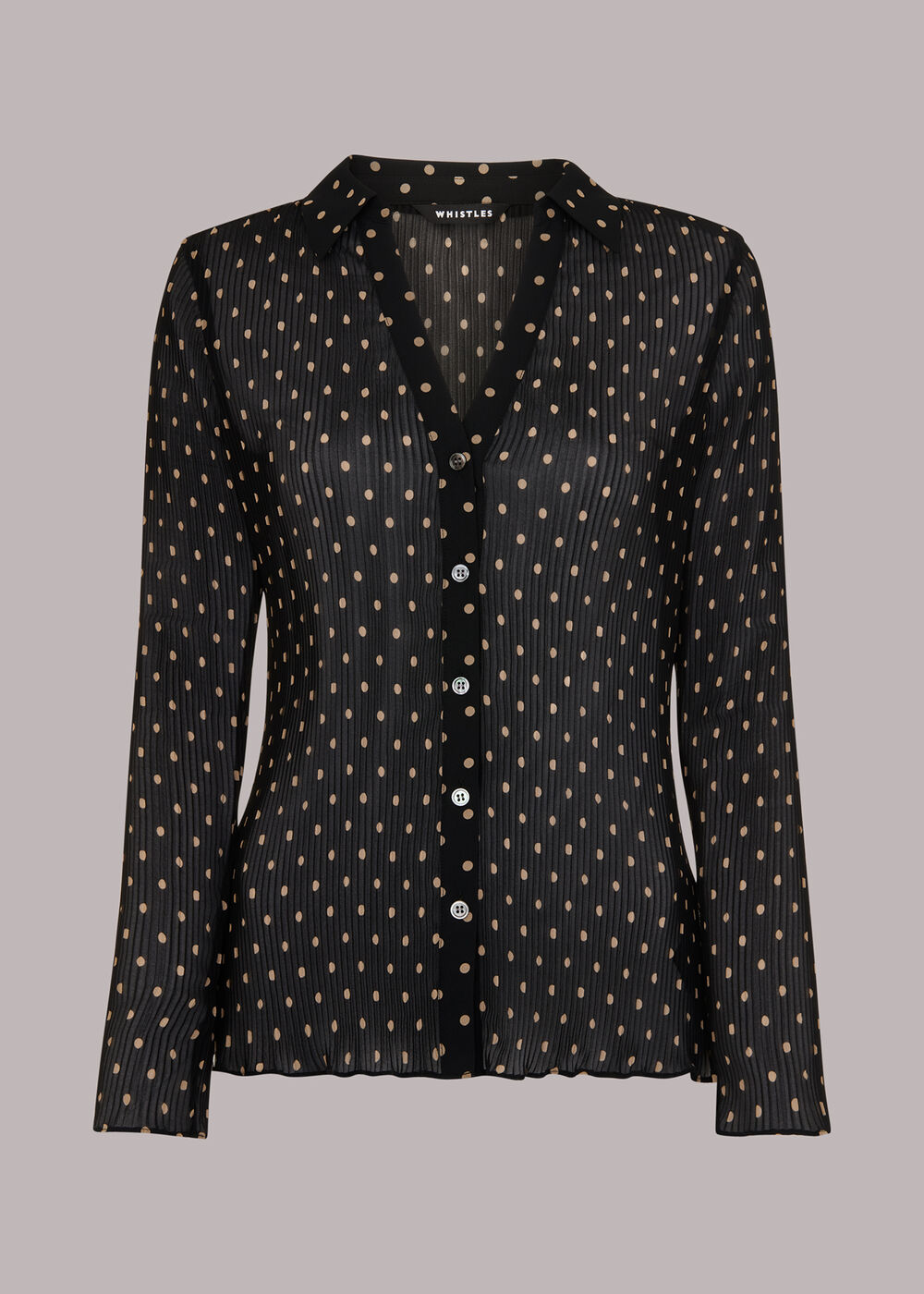 Spot Print Penny Plisse Shirt