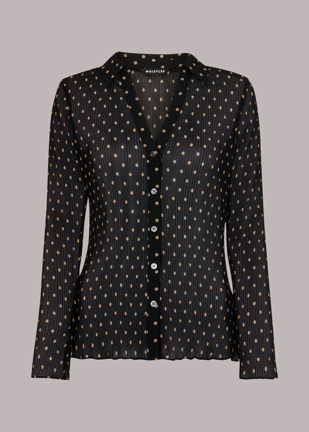 Spot Print Penny Plisse Shirt