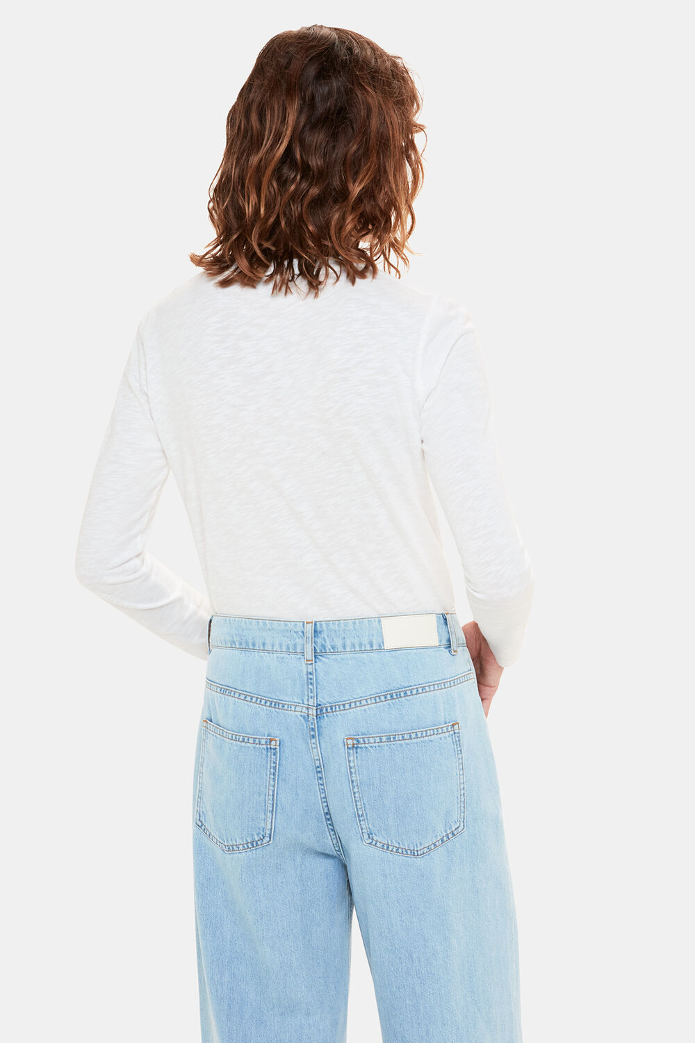 Crew Neck Pocket Top