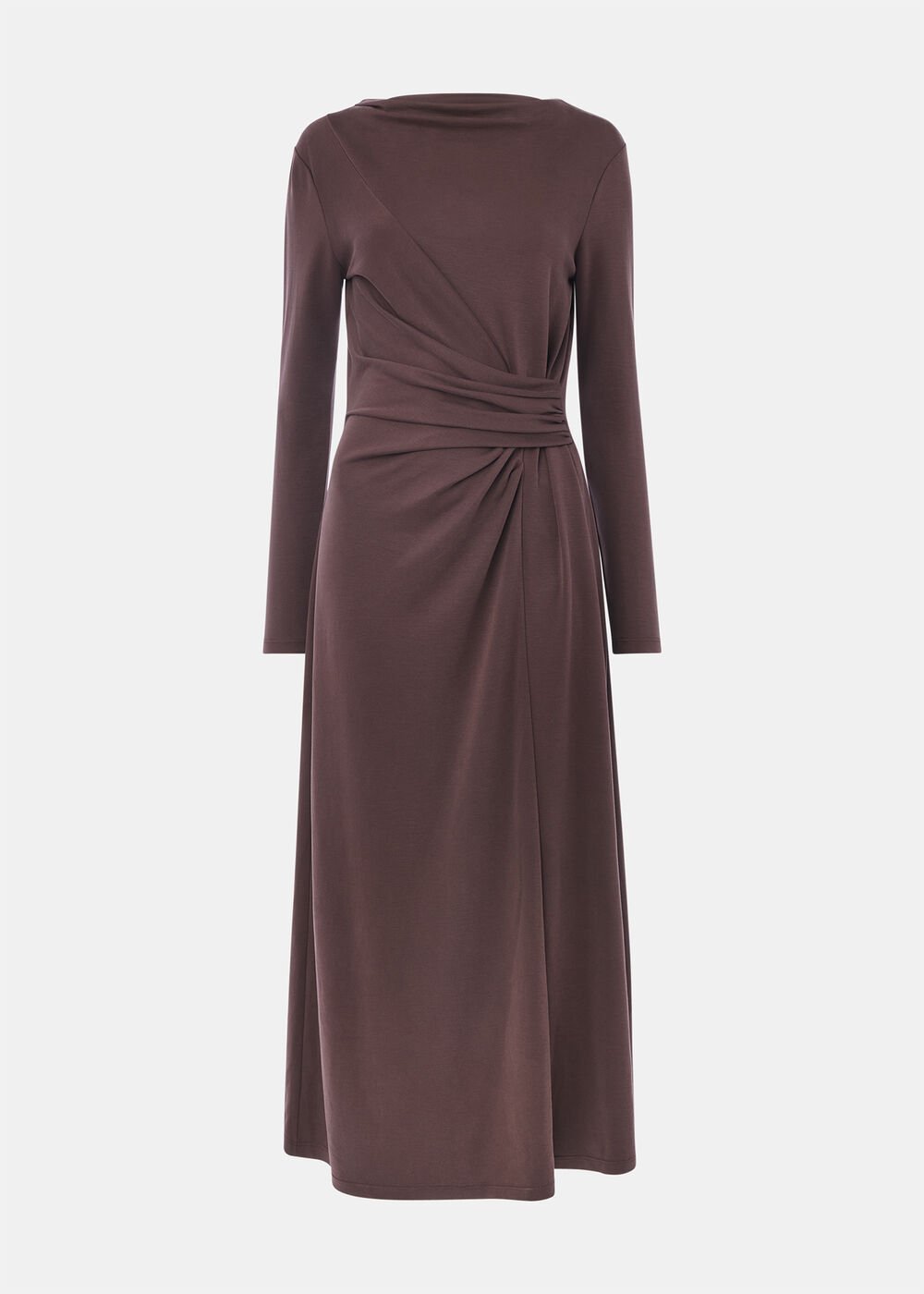 Ruched Detail Midi Dress
