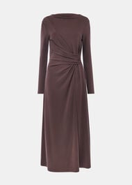 Ruched Detail Midi Dress