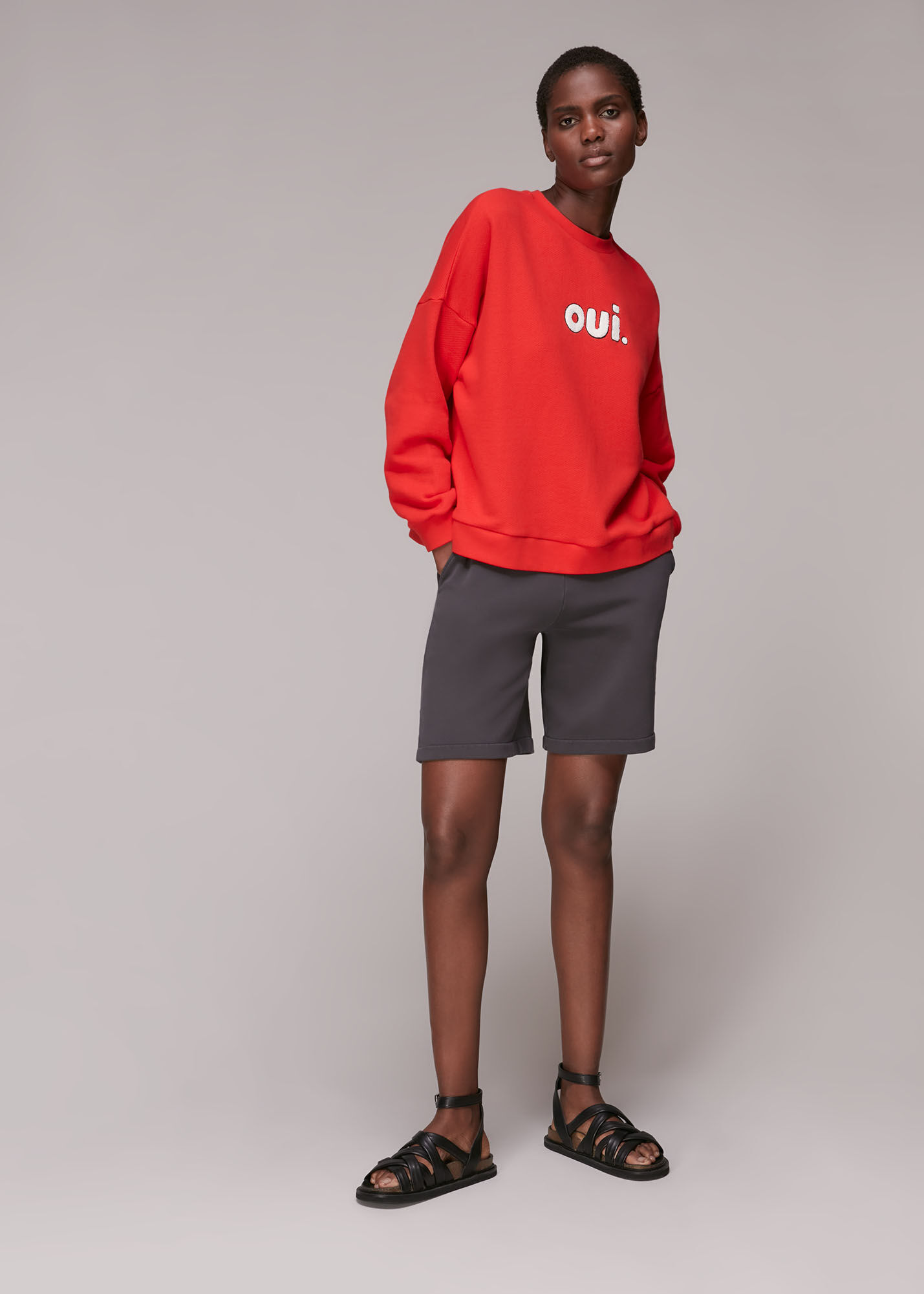 Whistles red sweatshirt on sale