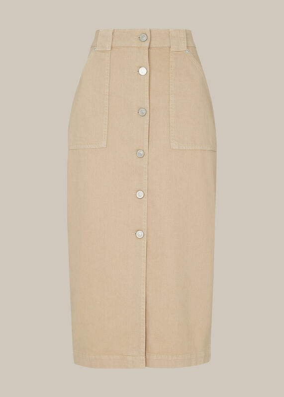 Utility Denim Skirt
