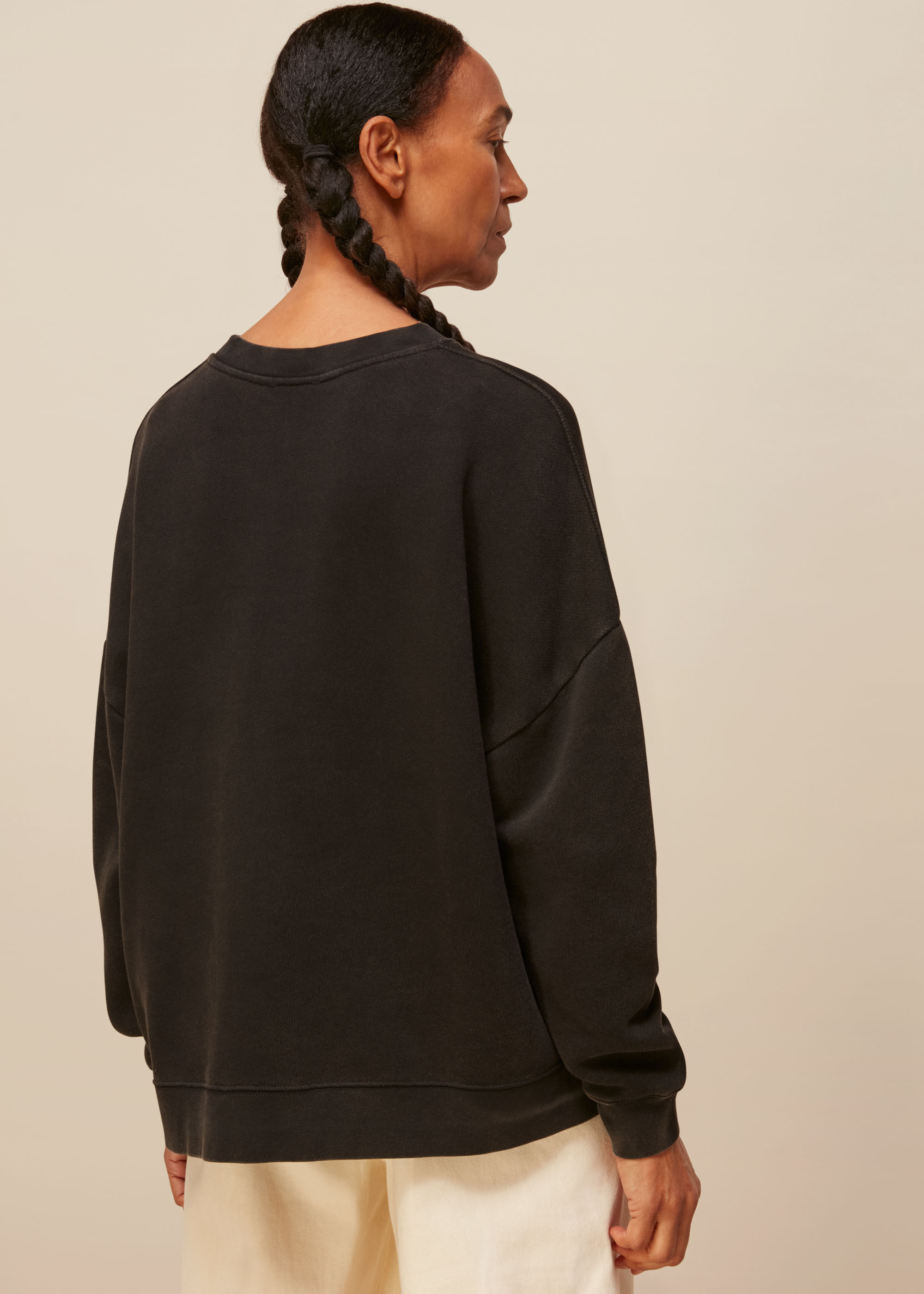 Washed Black Bon Sweater | WHISTLES | Whistles US |