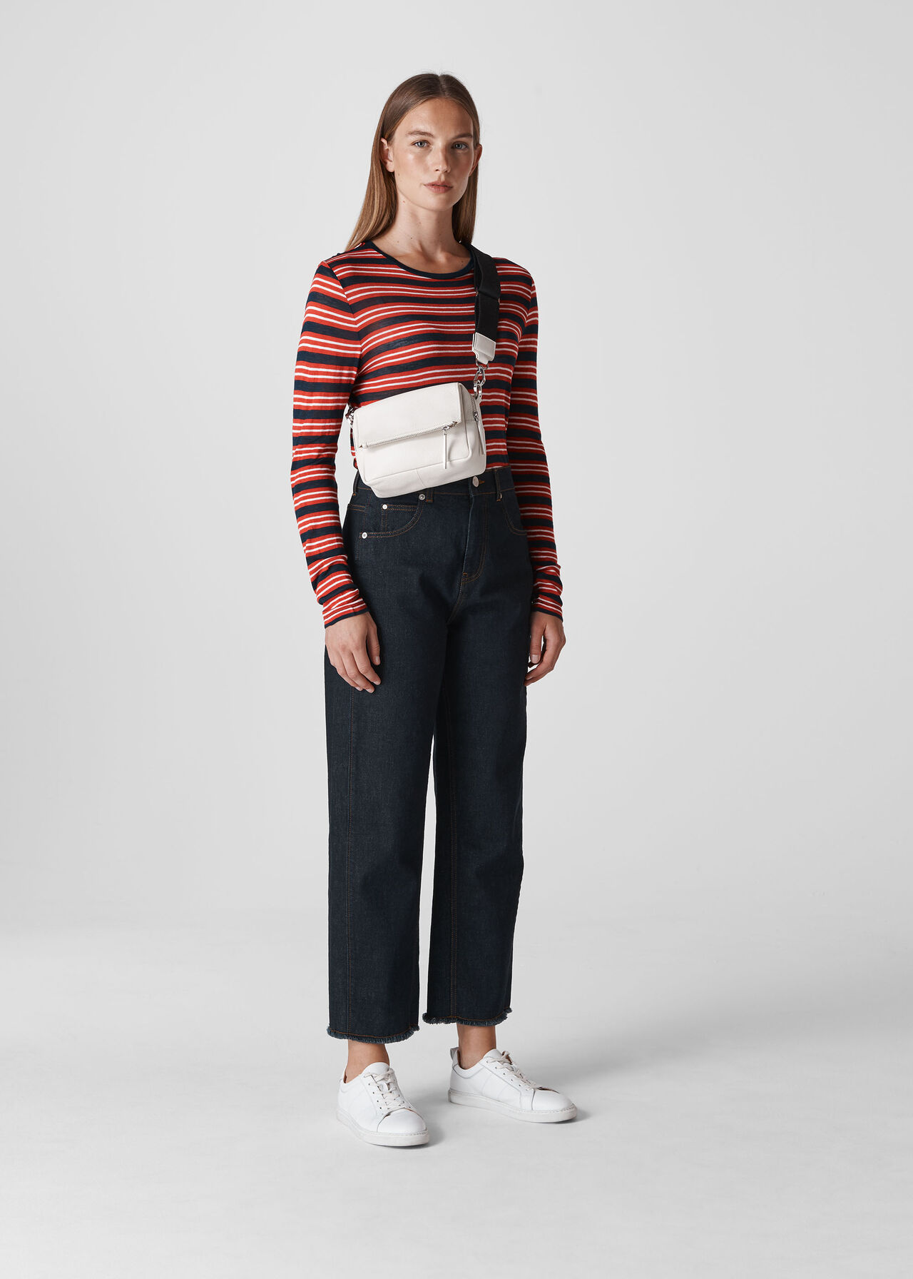 Essential Stripe Top Red/Multi