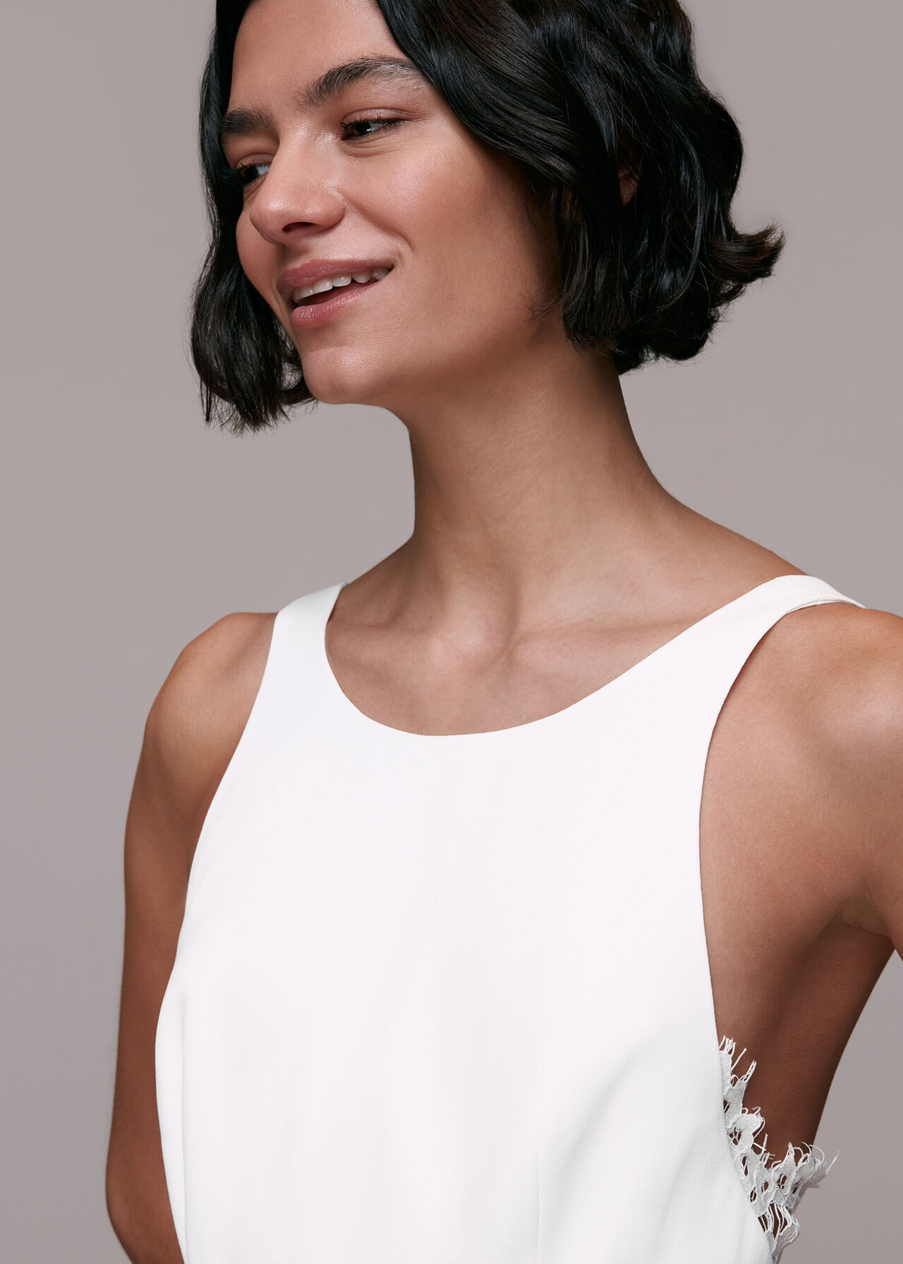 Whistles – Lina Lace Insert Wedding Dress Robes de mariée The Wedding Explorer
