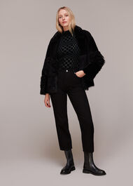 Illusion Checked Mesh Top