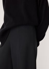 Petite Ponte Wide Leg Trouser