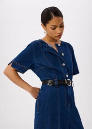 Petite Button Down Jumpsuit