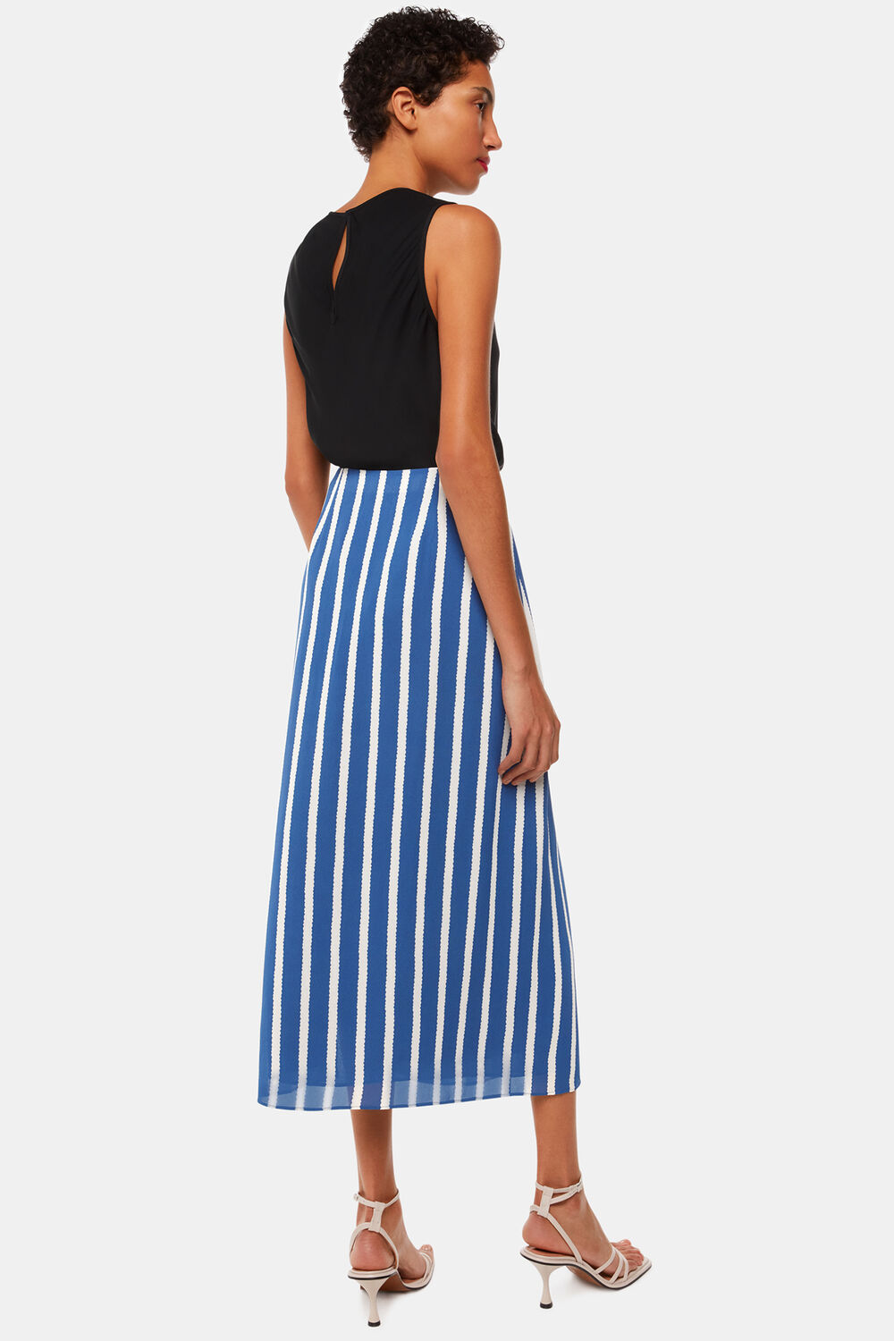 Eliza Stripe Printed Skirt