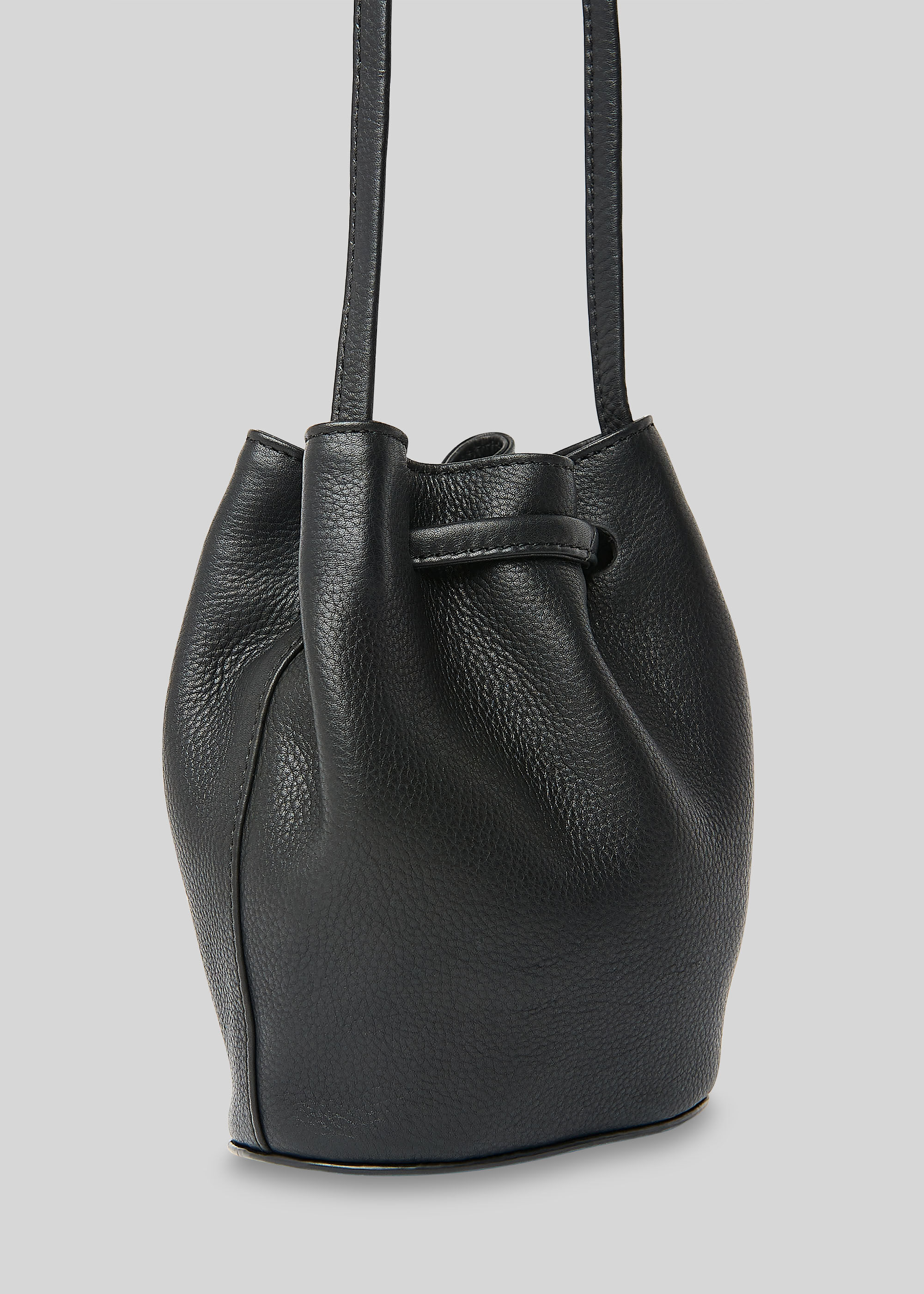 Mini drawstring bucket bag sales