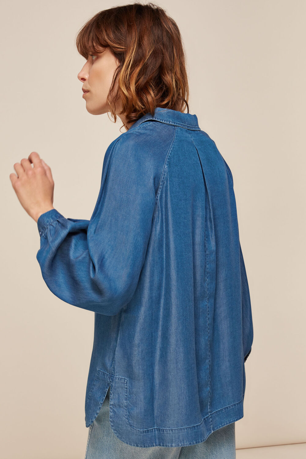 Chambray Longline Shirt
