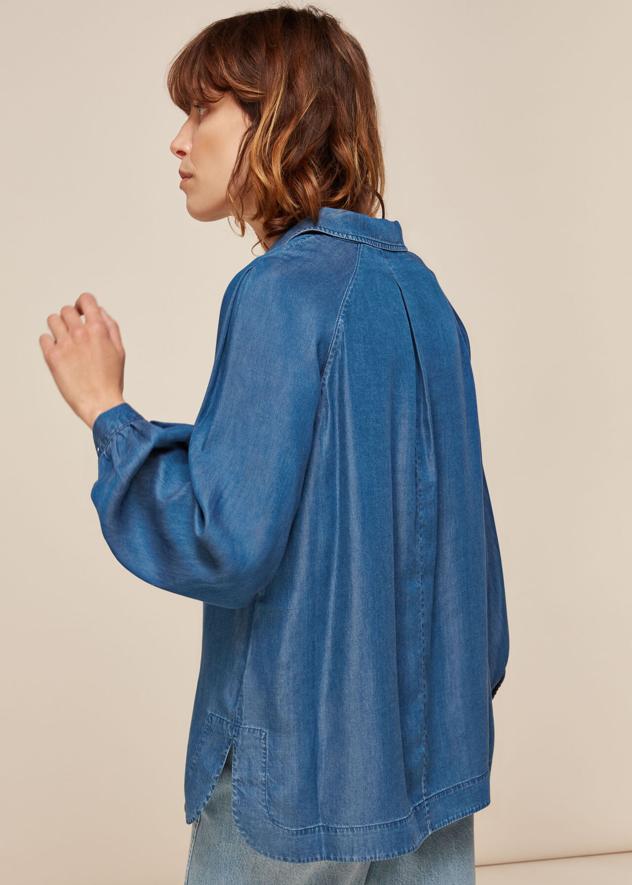 Chambray Longline Shirt