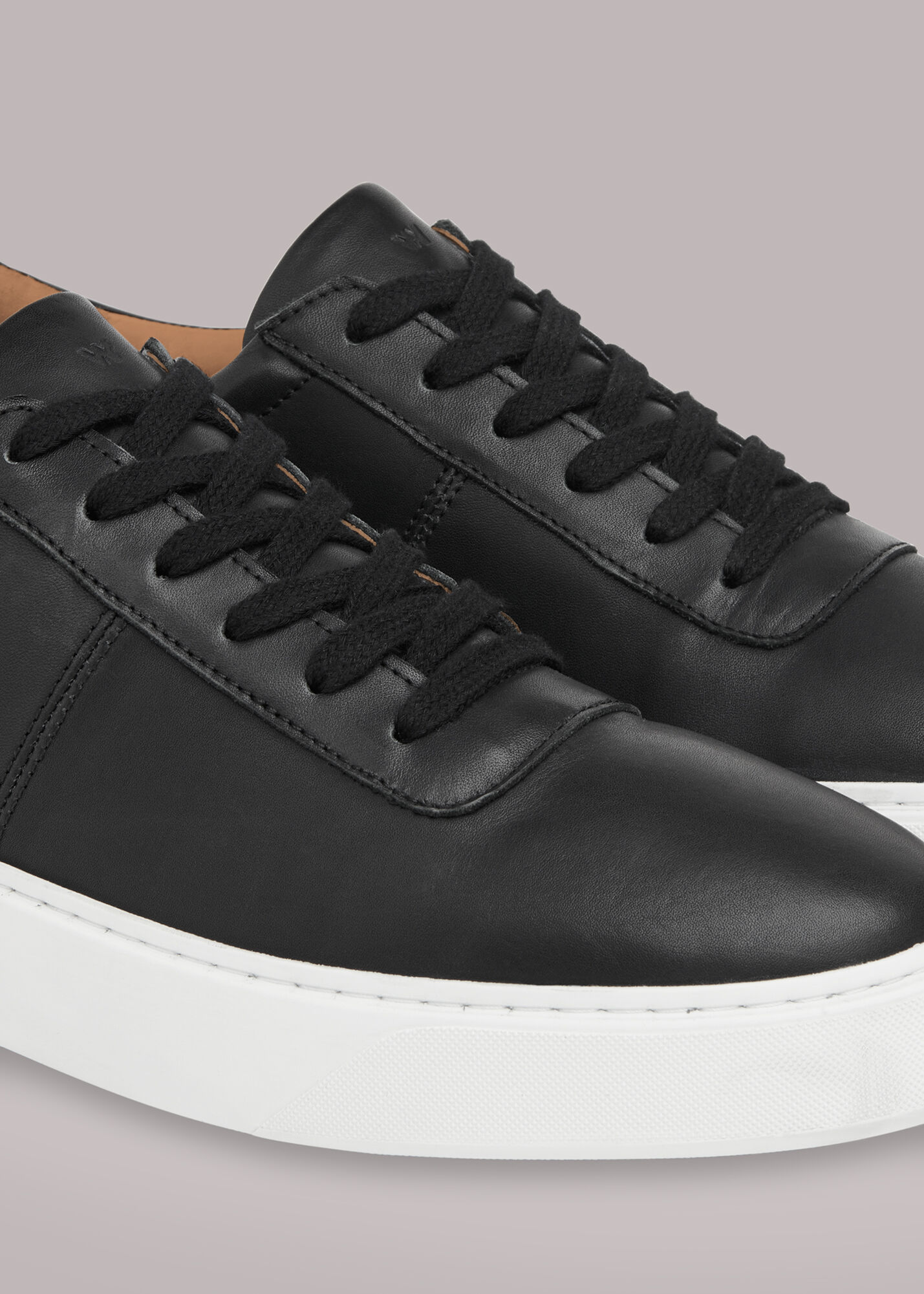 Whistles black trainers store