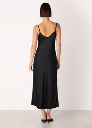 2 In 1 Satin Midi Dress