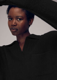 Rib Collar Sweater