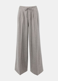 Herringbone Wide Leg Trouser